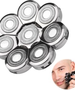 1 cabezal de afeitadora, cabezales de hoja 8D, repuesto universal para hombre, 56 g, color plateado