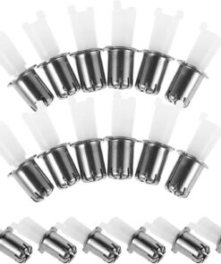 Healeved 30 Piezas Cuchillas de Repuesto para Recortadora de Vello Nasal para Hombres, Cabezal Plástico y Metal, Rápido Cambio y Uso Cómodo, Adecuado para Uso Personal