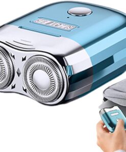 Afeitadoras Eléctricas para Hombre Pequeña Maquinilla Eléctrica Sin Cable | Recargable Sin Cable Húmedo y , Recortador de Barba Compacto para un Afeitado