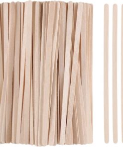 300/600/1200 espátulas desechables de madera para depilación de troncos, revestimiento de cera y recorte de cejas (600 unidades)