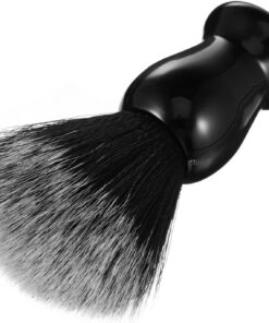 Cepillo para Vello Facial para Hombres de Nylon Flexible Mango de Madera, Fácil de Limpiar y Portátil para Uso Diario