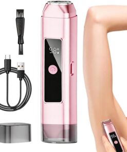 Recortadora de bikini femenina Recargable, Recortadora Seco/Mojado, | Depiladora Corporal Femenina de 2 Cabezales Zona Íntima, Axilas, Piernas, Brazos, Playa, Lista para Nadar