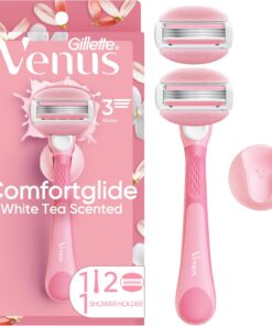 Gillette Venus Spa Women's Razor, 1 mango de afeitar y 2 recambios de cuchillas de afeitar de Gillette Venus