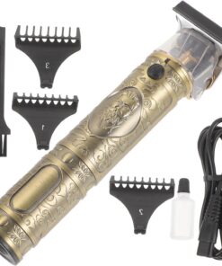 Hemobllo Cortapelos Eléctrico Carga USB y Cabezal de Aceite Estilo Buddha, 1 Unidad, Tamaño Compacto, Motor Potente, Batería 1200 Mah para Hombres, Uso Profesional en Barberías, Diseño
