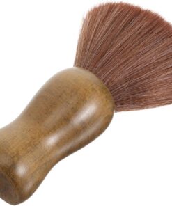 Brocha de Afeitar para Hombres Mango de Madera y Cerdas de Nailon | Bigote y Perilla, Uso en Viajes o Negocios, Ayuda a Generar Espuma y Mantener las Manos Limpias Color Aleatorio