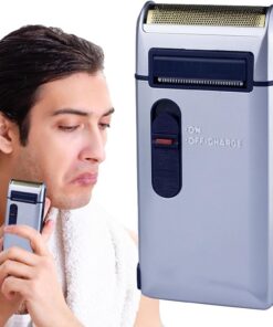 Afeitadora alternativa,Afeitadora recargable | retro reciprocante | recargable por USB de 3 W,Limpieza extraíble, diseño de red geométrica, afeitadoras faciales para hombres para doméstic