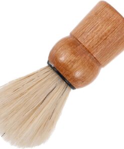 Brocha de Afeitar Retro para Cuidado y Peinado de Barba Hogar con Mango de Madera y Cerdas Naturales, Compacta y Duradera para Hombre