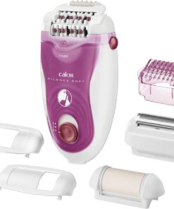 Calor EP5660C0 Silence Soft - Depiladora | Depilación de alta precisión con tecnología patentada de microcontacto, ultra silencioso, luz integrada