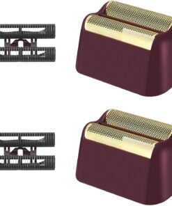 Repuesto de lámina de repuesto para afeitadora Wahl, compatible con la afeitadora Wahl Super Close para afeitadora 07031-100, 07043 (rojo, paquete de 2)