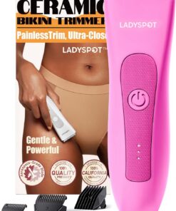 LADYSPOT™ - Afeitadora de pelo para mujer, juegos de afeitado con 3 cabezales de hoja de cerámica reemplazables, sin rasguños, sin cortes, sin quemaduras de afeitar, impermeable en húmedo/seco