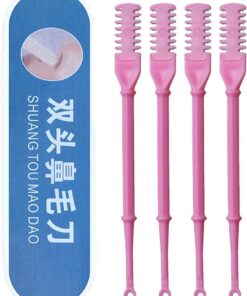 Recortadora de pelo nasal, maquinilla de afeitar de doble extremo | herramienta de aseo manual, para viajes, viajes de negocios, dormitorio, hogar, , aseo facial, kit de higiene para