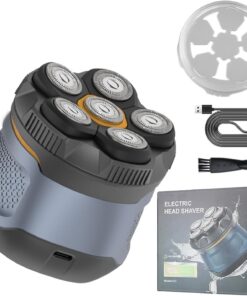 Afeitadoras de cabeza para hombres calvos, afeitadora eléctrica seca/húmeda, motor de alta velocidad, pantalla LED de afeitado rápido para viajes en casa