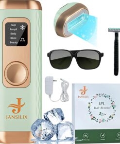 Dispositivo de depilación IPL de punto de congelación modelo W-1095 - Removedor de vello IPL en casa con 5 niveles de energía y función de enfriamiento para cara, brazos, piernas y zona de bikini