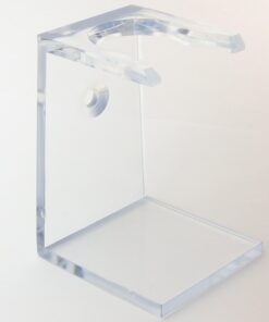 Transparent Shaving Brush Drip Stand by Premier Rasage