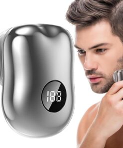 Afeitadora Eléctrica para Hombres Afeitadora Eléctrica Portátil Impermeable | Afeitadora Eléctrica Facial para Hombre Para Viaje Regalo y Diario en Casa Ofic