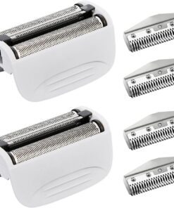 SPF-7580 - Cabezal de repuesto y cortador para afeitadora Remington | Para afeitadoras de papel de aluminio PF7580, PF7400, PF7500, PF7600, color blanco, paquete de 2