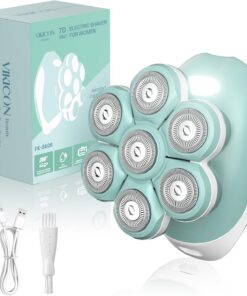 VIKICON Afeitadora 7D Lady para mujer, maquinilla de afeitar eléctrica para mujer con cabeza flotante de área amplia, afeitadora recargable para cuerpo y piernas, afeitadora impermeable en húmedo y