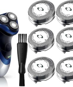 6 cabezales de repuesto HQ56 compatibles con acero para maquinilla de afeitar Philips Norelco para HQ6940 HQ6868 HQ6970