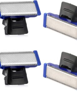 Microtouch Solo cabezales de repuesto compatibles con Microtouch Solo afeitadora recargable para hombre (4 piezas)