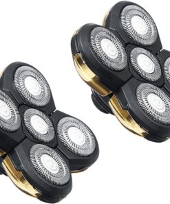 5 cabezales de afeitadora de cabeza, 2 cabezales de cuchilla de afeitar, repuesto para herramienta de afeitado eléctrica, cabezal y cabeza de afeitadora eléctrica (no apto para maquinillas de afeitar