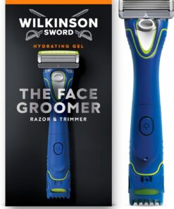 Wilkinson Sword Hydro 5 Groomer - Maquina de afeitar de 5 hojas con recortador eléctrico y depósito de gel para máxima hidratación