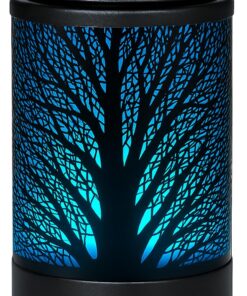 Calentador de Cera Fundido Calentador de Cera eléctrica PTC Placa de calefacción 7 Colores LED cambiante luz Reutilizable Silicona Calentador de Aroma para el hogar Regalos y decoración
