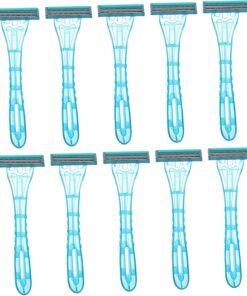 OUNONA 20 piezas Paquete Afeitadoras Desechables para Mujer y Hombre Cuchillas de Acero Inoxidable para Afeitado Corporal y Facial Recortadoras de para Viaje Uso Hoteles y Hogar
