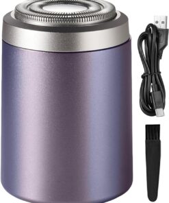 Afeitadora portátil, recortadora de bigote impermeable, recortadora de | precisión, herramienta de afeitado de bajo ruido, afeitadora recargable por USB, afeitadora húmeda y seca, herramienta de ase