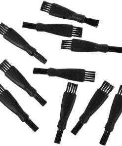 YARNOW Cepillo de Limpieza Cerdas de Nylon y Abs 10 Piezas Negro Tamaño Mini Fácil de Limpiar para Maquinilla de Afeitar Eléctrica para Rasuradora
