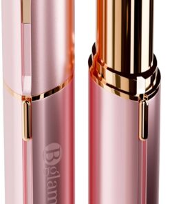 Removedor de vello facial para mujer – Afeitadora eléctrica indolora y de precisión con luz LED – Recortadora portátil para labio superior, barbilla, mejillas y cuello – Piel suave y sin vello