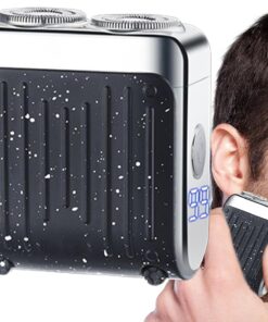 Afeitadora Eléctrica Recortadora De Barba Doble En Seco Y Húmedo | Rasuradora Rápida Magnética Con Pantalla Digital Herramienta De Afeitado Para Viaje Ducha Cumpleaños