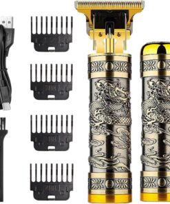 Cortapelos Para Hombre Recargable e Impermeable | Juego de Cortapelos y Máquina de Afeitar Eléctrica de Barbero Para Papá Novio Barbería Cumpleaños Viaje Oficina