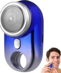 LIFKOME Afeitadora Eléctrica Portátil para Hombre, Mini Rasuradora Recargable Ruido y Resistente al Agua, Diseño Ultraligero de Abs para Viajes y Uso Diario