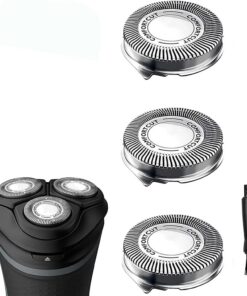 SH30 Cabezales de repuesto para las series 3000, 2000, 1000, S738, se adapta a afeitadoras eléctricas, cuchillas de repuesto mejoradas para S1560, paquete de 3 con cepillos