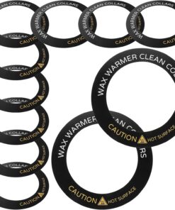 Alfombrillas Protectoras para Máquina de Cera 20 Piezas Negro Plástico | Uso Profesional y Personal, Pads de Limpieza para Uso Prolongado, Repuesto de Depilación
