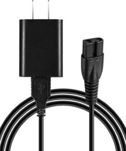 Cable de carga USB de repuesto para afeitadora Kensen compatible con CHLANT/Tiklean/dghvin/kensen Head Shaver Cable de carga