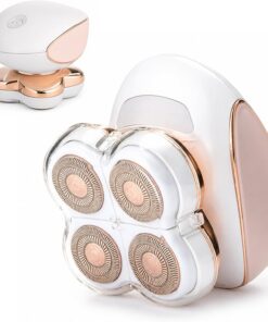 Maquinilla de afeitar eléctrica para piernas de mujer, afeitadora eléctrica para piernas de mujer, uso húmedo y seco, recortadora de bikini sin dolor, dispositivo de depilación para cara, cuerpo