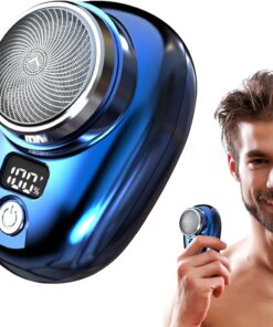 Afeitadora eléctrica de viaje - afeitadora eléctrica portát con pantalla de nivel de batería - Maquinilla de afeitar eléctrica para afeitarse la cara, maquinilla de afeitar para Bexdug
