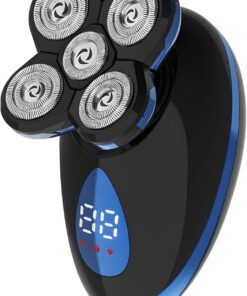 Afeitadora eléctrica portátil para pieles delicadas que ofrece función húmeda y seca y notificación de batería para viajes, comodidad de regalo, afeitadora eléctrica