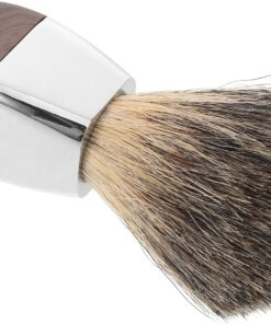 GANAZONO Brocha de Afeitar de Pelo de Tejón con Mango de Madera para Hombres Brocha Facial para Crear Espuma Cremosa Accesorio de Afeitado Húmedo Herramienta de Limpieza y Cuidado