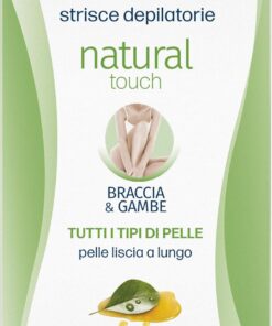 Lycia Natural Touch Strisce Depilatorie tutti i tipi di Pelle Braccia & Gambe 20 Strisce