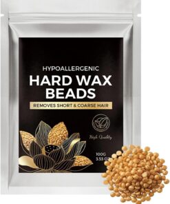 Perlas de Dura para Depilación 100g de Perlas Nutritivas Reutilizables | Perlas de Depilatoria Corporal para Piel Sensible para Hombres y Mujeres Diario Viaje Pecho Piernas Axilas Brazos Hogar Sal