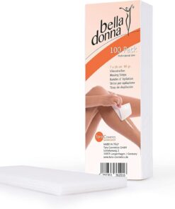 Bella Donna 70000110 - Bandas de depilación de algodón, 7 x 20 cm (paquete de 100 unidades)