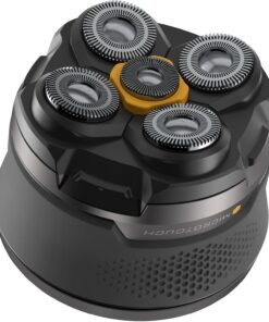 Microtouch - Afeitadora eléctrica de titanio - Afeitadora de cabeza y cara recargable para hombres, maquinilla de afeitar inalámbrica, hipoalergénica en húmedo/seco, recortadora de cabeza de