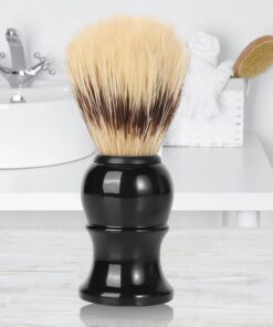 Cepillo profesional de peluquería con cerdas de nailon, cepillo de afeitar ideal para hombres, agarre cómodo para hacer espuma, H23-29