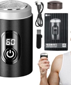 Afeitadora eléctrica portátil | Maquinilla de afeitar eléctrica | impermeable para hombres | Suministros para el cuidado de la piel masculina, accesorios de viaje esenciales para viajes en av