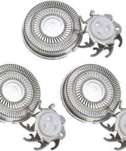 Cabezales de Repuesto para Afeitadora Rotatoria 3 Piezas Triangulares Sin | Cabezales de Repuesto para Piel Sensible para Regalo a Padres Novios Viajeros Mayores Afeitado Matutino