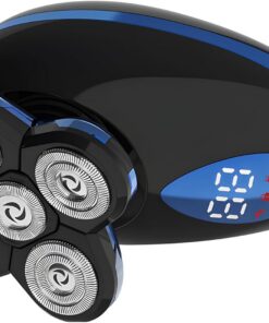 Afeitadora eléctrica recargable para mujer con piezas de corte suave y cabezal para un aseo suave y cómodo, recargable por USB, afeitadora eléctrica para mujer con pantalla LCD para una cara precisa