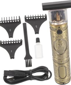 STOBAZA Cortapelos Eléctrico Forma de Cabeza de Buda Maquina de Cortar Pelo Hombre Profesional Recargable Vía USB Motor Potente Inicio Botón Incluye 4 Peines