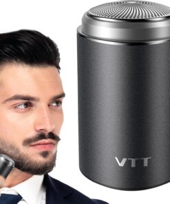 Afeitadora Eléctrica Mini Recortador de Barba Impermeable con Carga por USB | Máquina De Afeitar Eléctrica Para Hombres para Viajes Diario Hombre Regalo Padre Abuelo